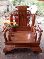 Bàn ghế gỗ Tần Thủy Hoàng tay 12 gỗ hương đá
