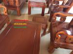 Bàn ghế gỗ - bộ minh triện tay 12 cm 