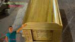 Quách gỗ vàng tâm dùng cho Bốc Mộ, Sang Cát, Hỏa Táng | Sản Xuất Trực Tiếp Tại Doanh Nghiệp Văn Ba