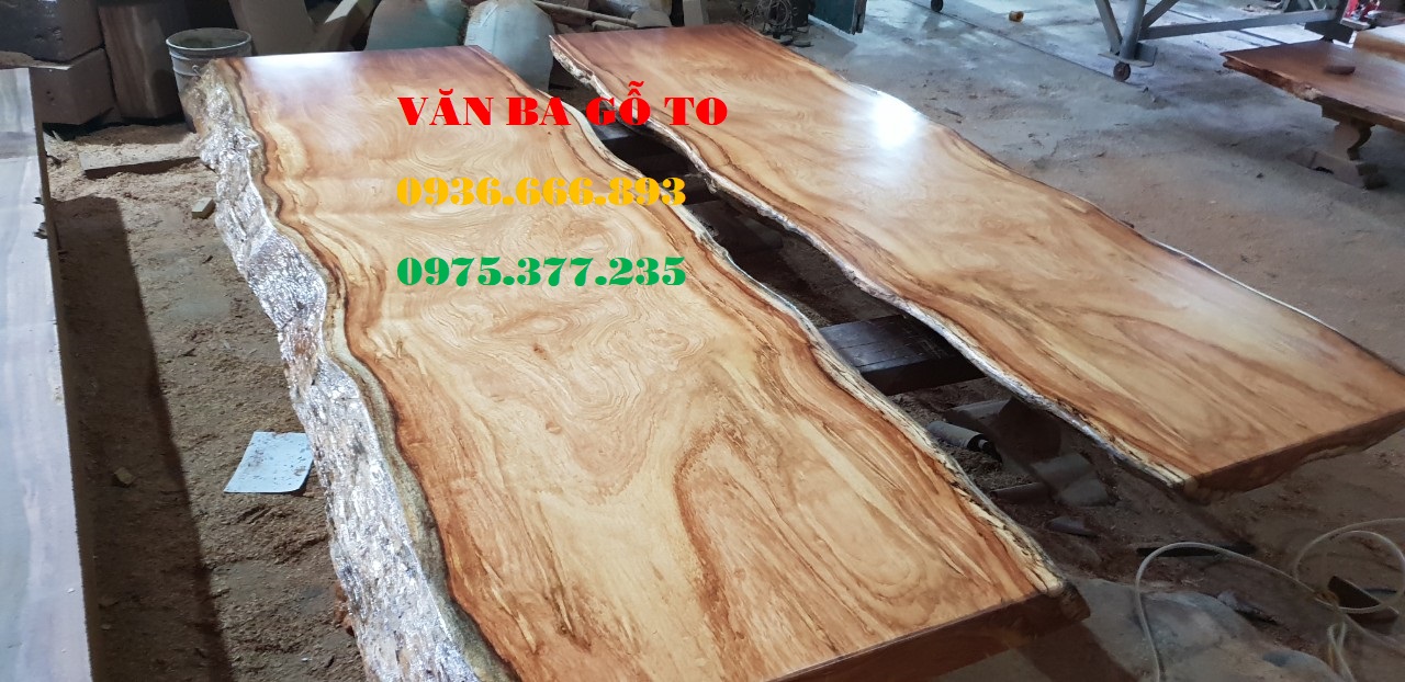 Mặt bàn gỗ nguyên khối